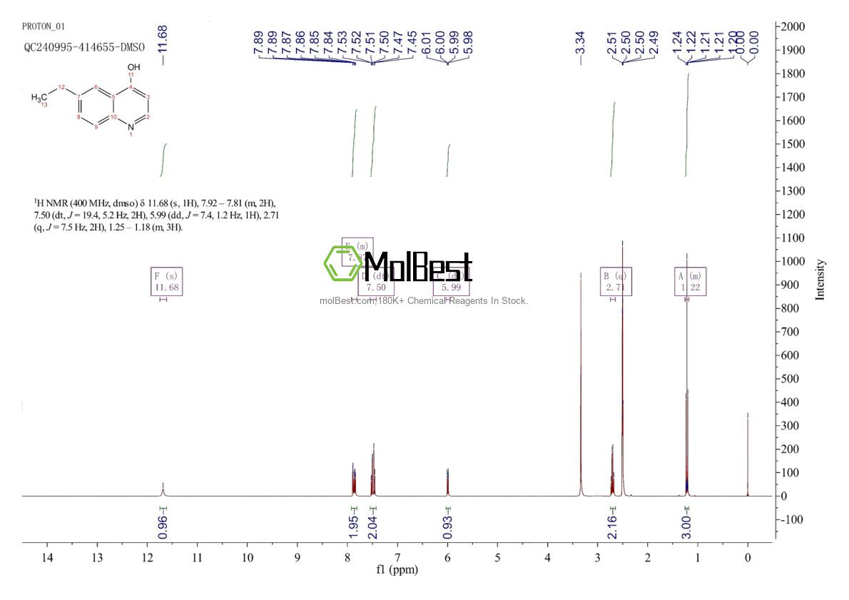 Physical sample testing spectrum (NMR) of 303121-13-3