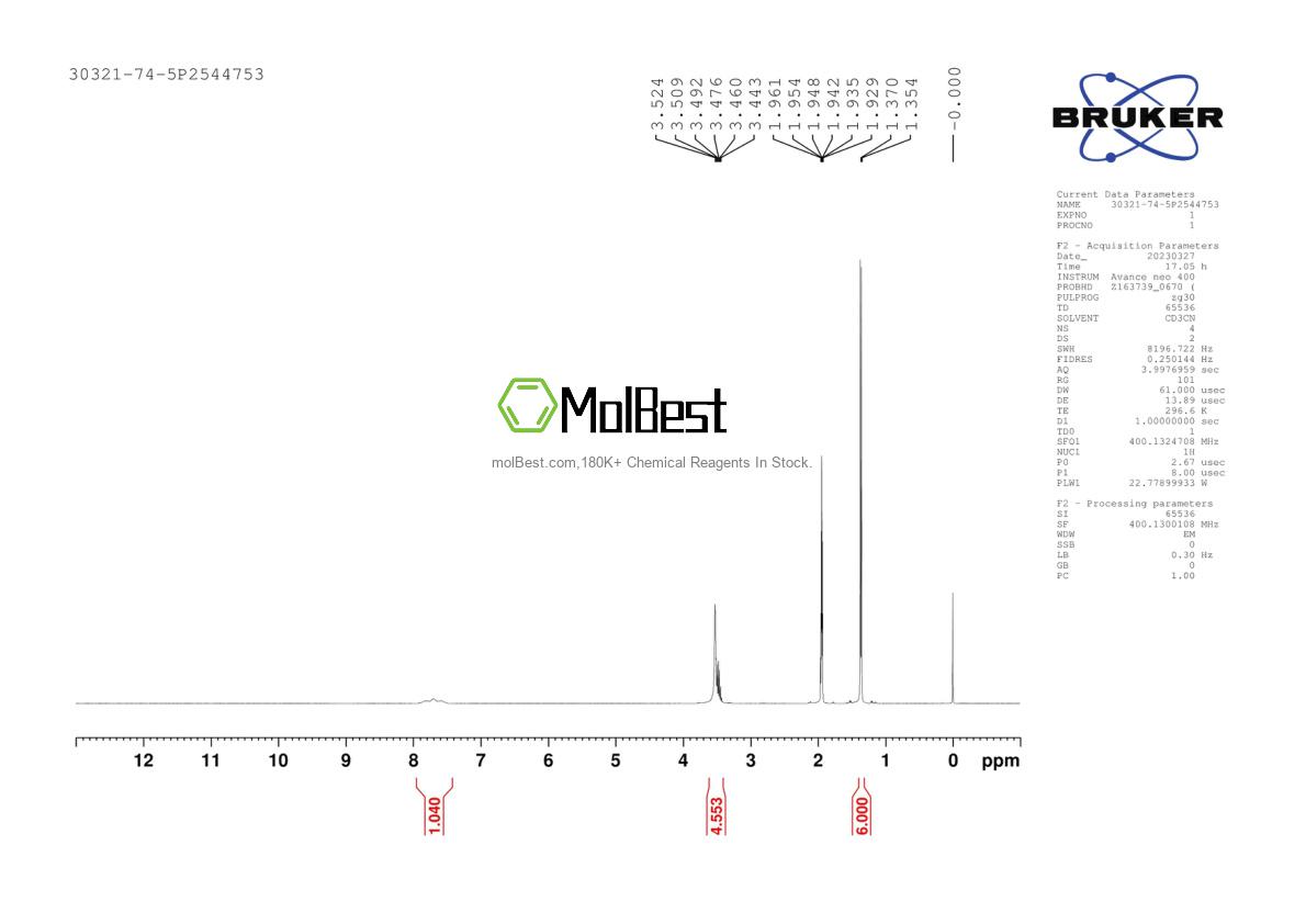 Physical sample testing spectrum (NMR) of 30321-74-5