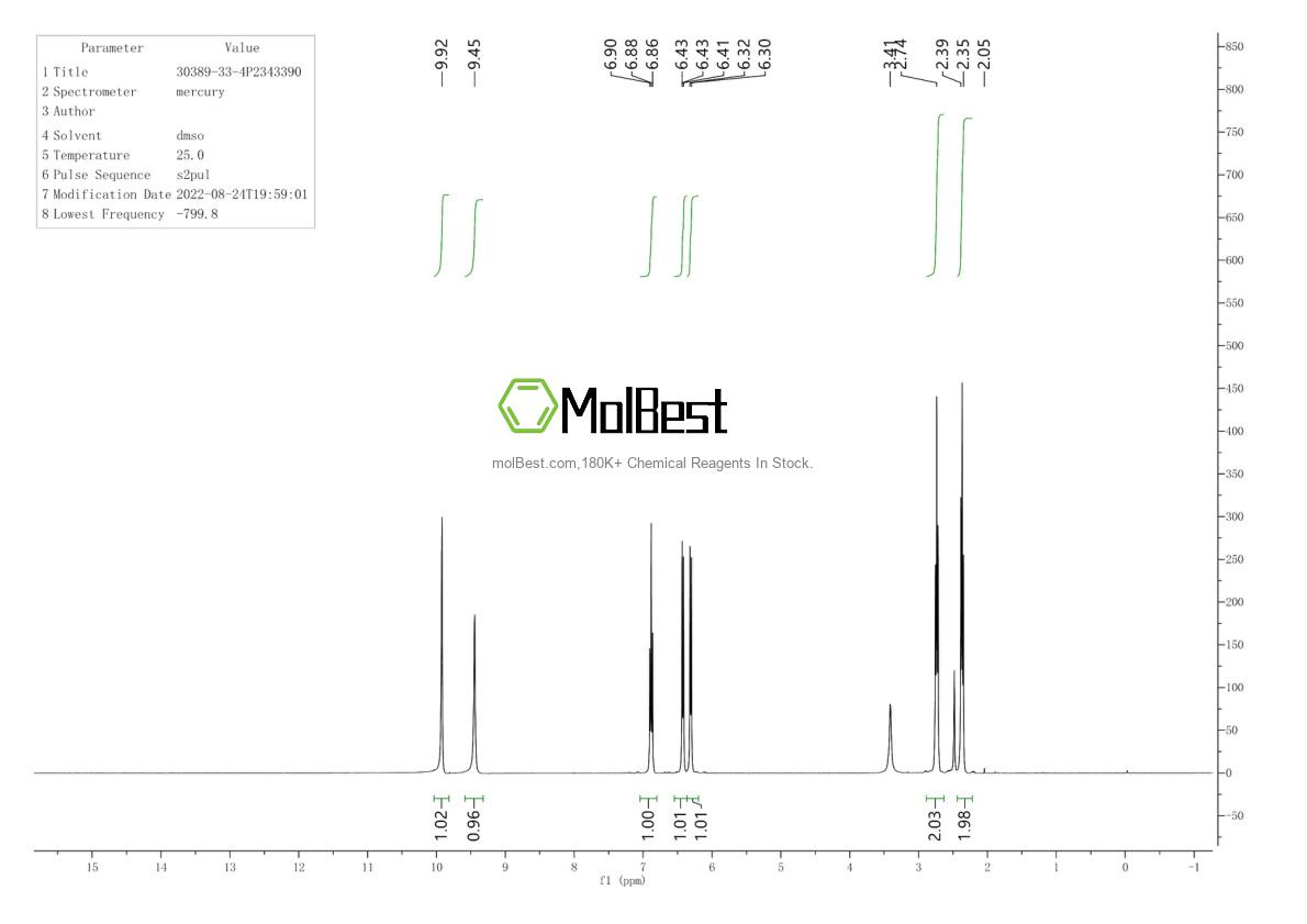 Physical sample testing spectrum (NMR) of 30389-33-4