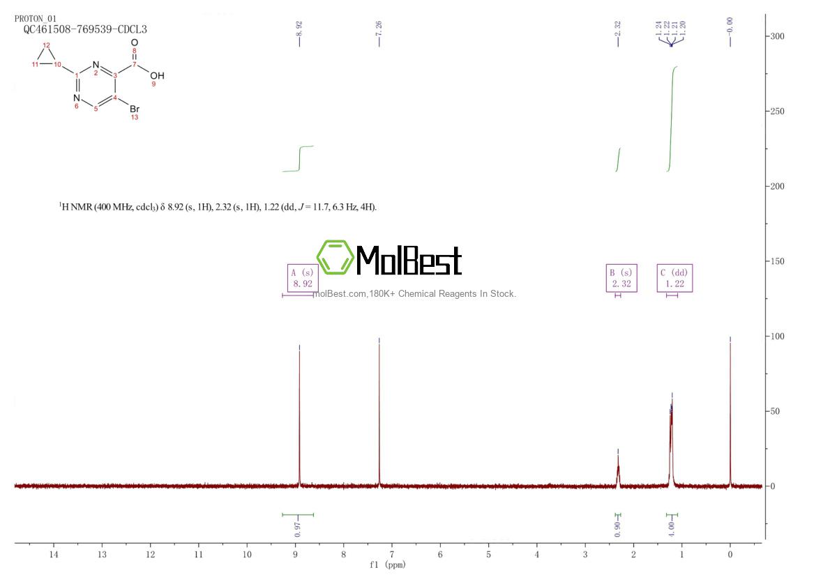 Physical sample testing spectrum (NMR) of 304902-95-2