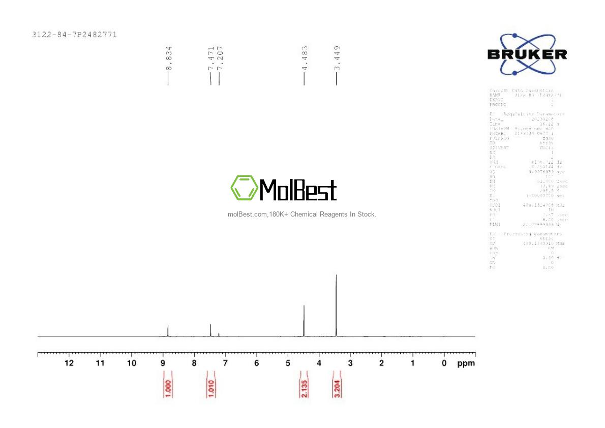 Physical sample testing spectrum (NMR) of 3122-84-7