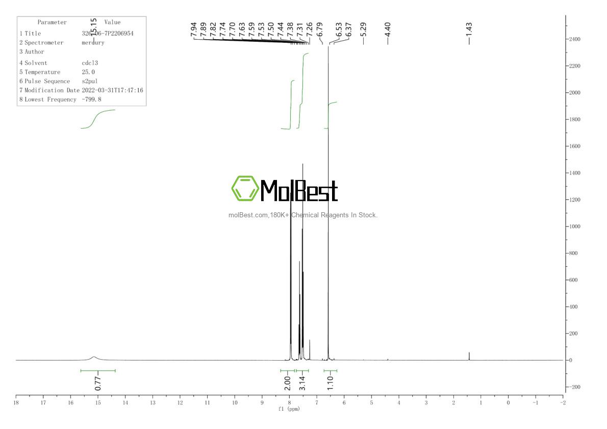 Physical sample testing spectrum (NMR) of 326-06-7