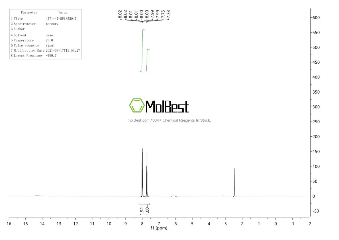 34052-90-9 fiziksel numune test spektrumu (NMR)