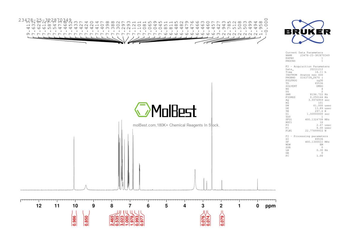 Physical sample testing spectrum (NMR) of 34562-31-7