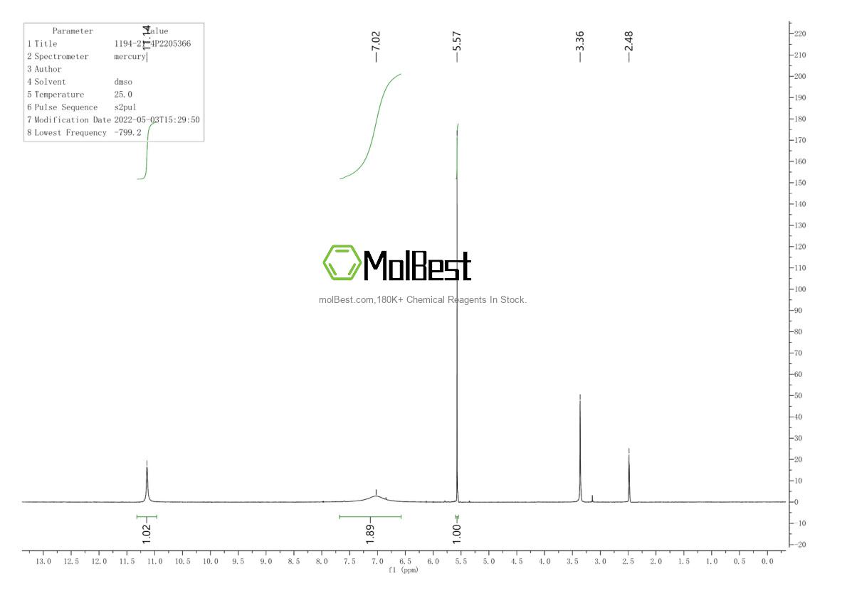 Physical sample testing spectrum (NMR) of 34662-30-1
