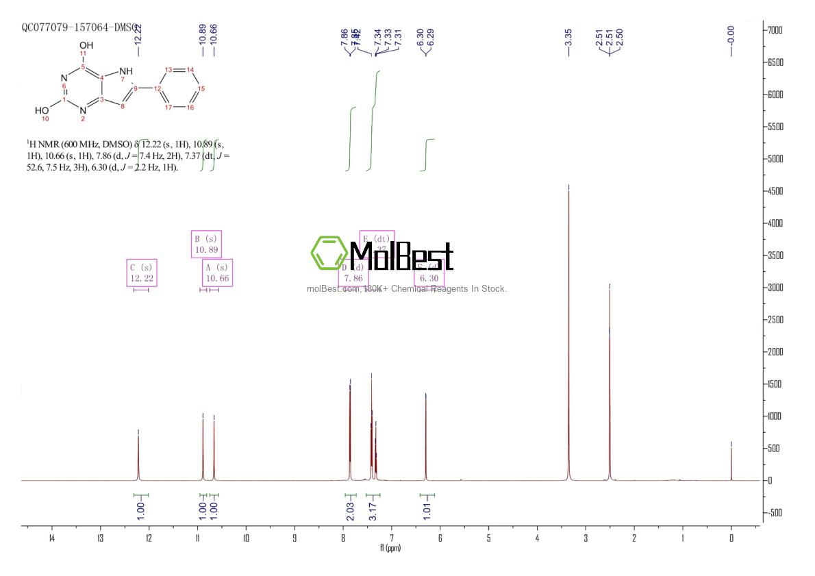 Spektrum pengujian sampel fisik (NMR) 34771-39-6