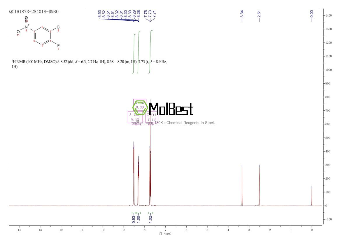 Physical sample testing spectrum (NMR) of 350-30-1
