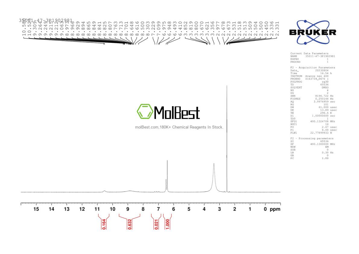Physical sample testing spectrum (NMR) of 35011-47-3