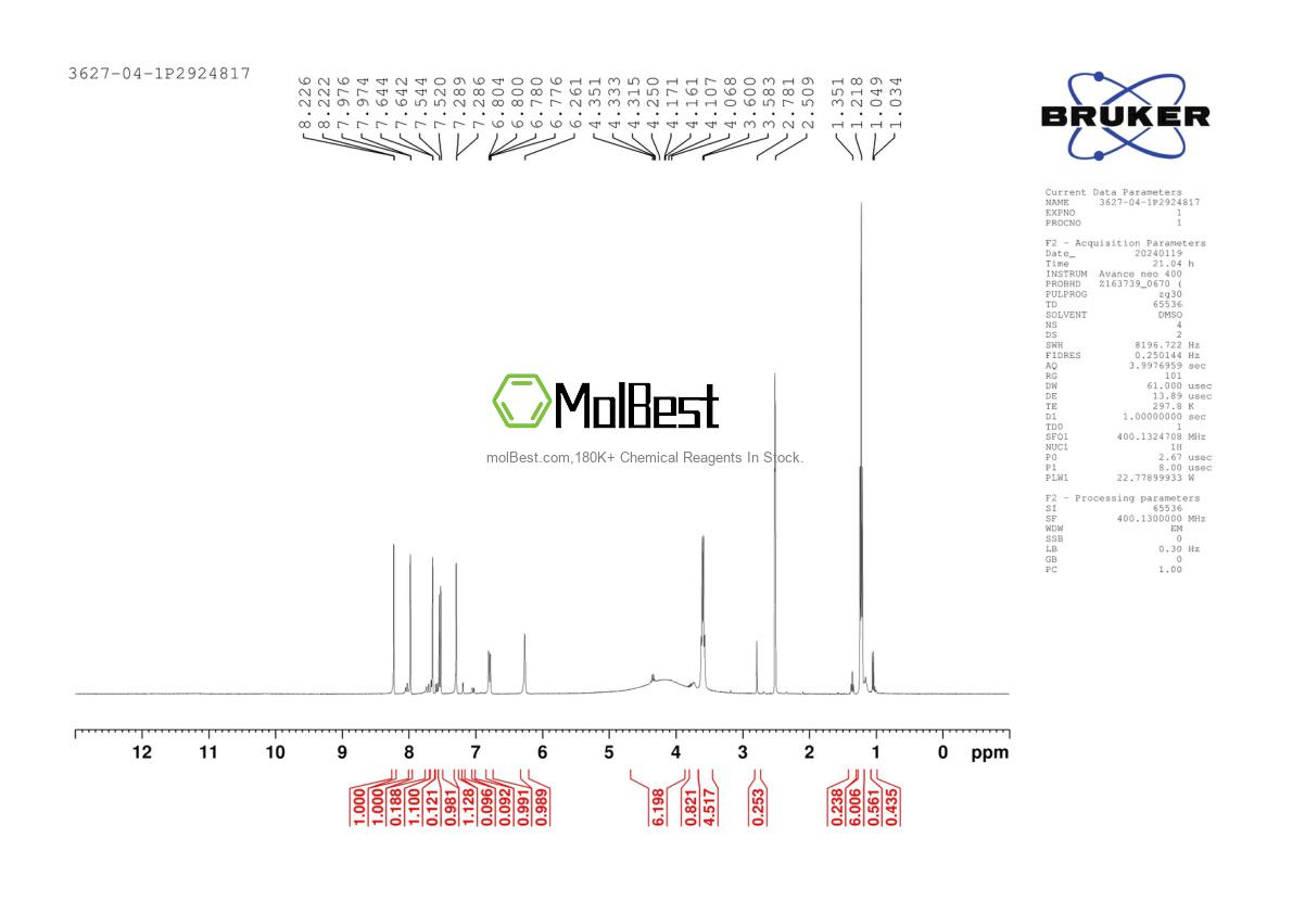 3627-04-1 fiziksel numune test spektrumu (NMR)