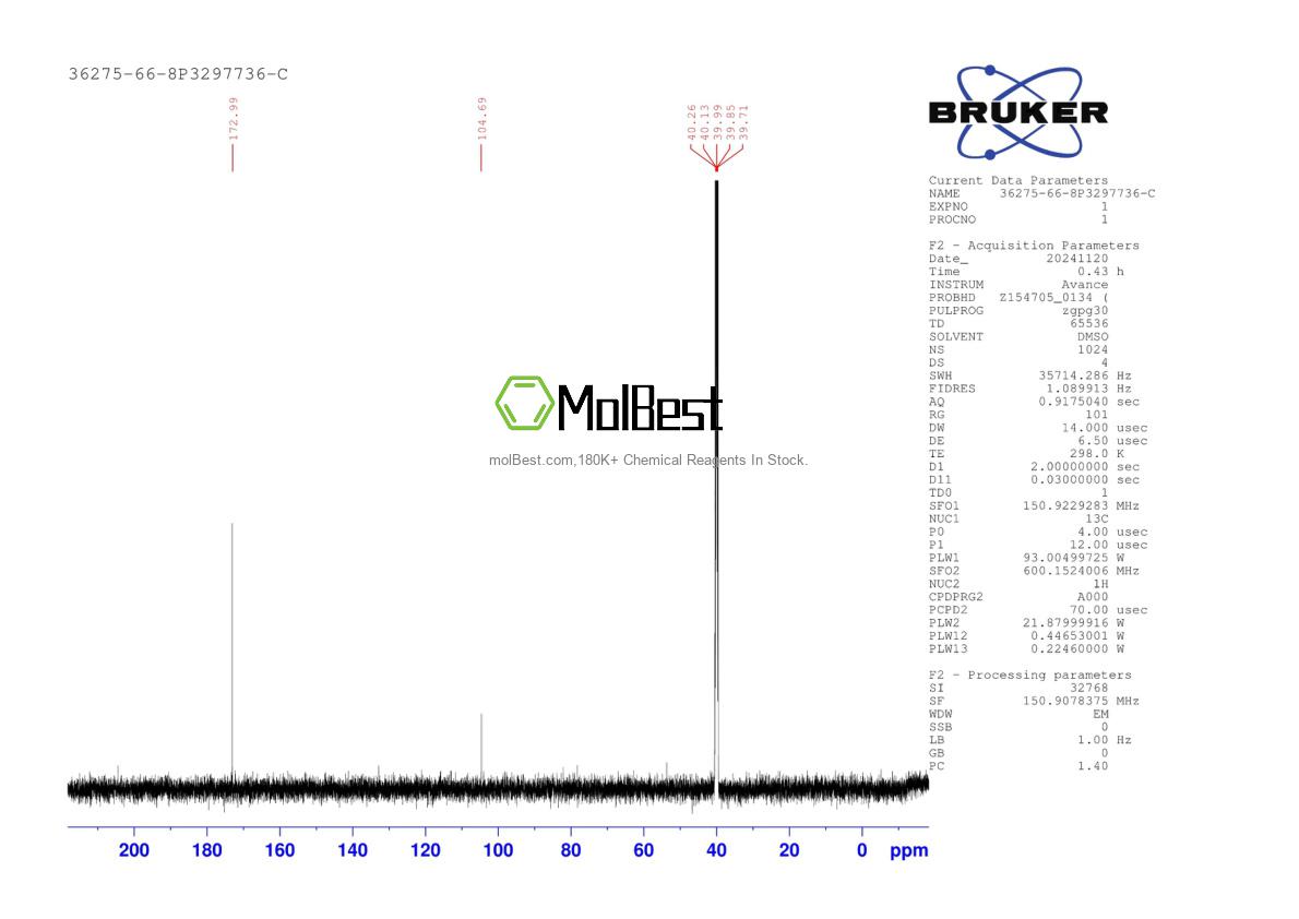 Physical sample testing spectrum (NMR) of 36275-66-8