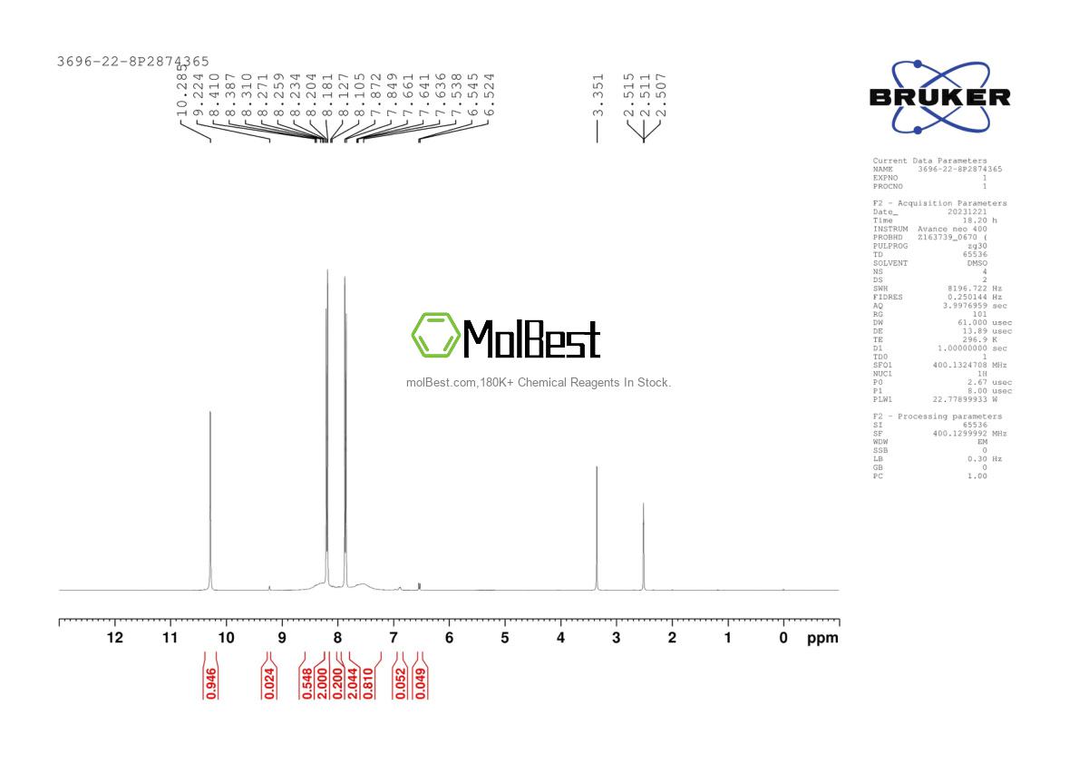 Physical sample testing spectrum (NMR) of 3696-22-8