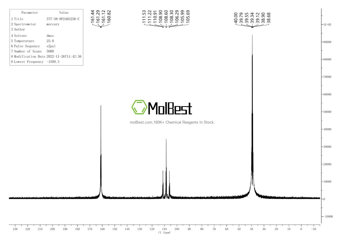 Physical sample testing spectrum (NMR) of 377-38-8