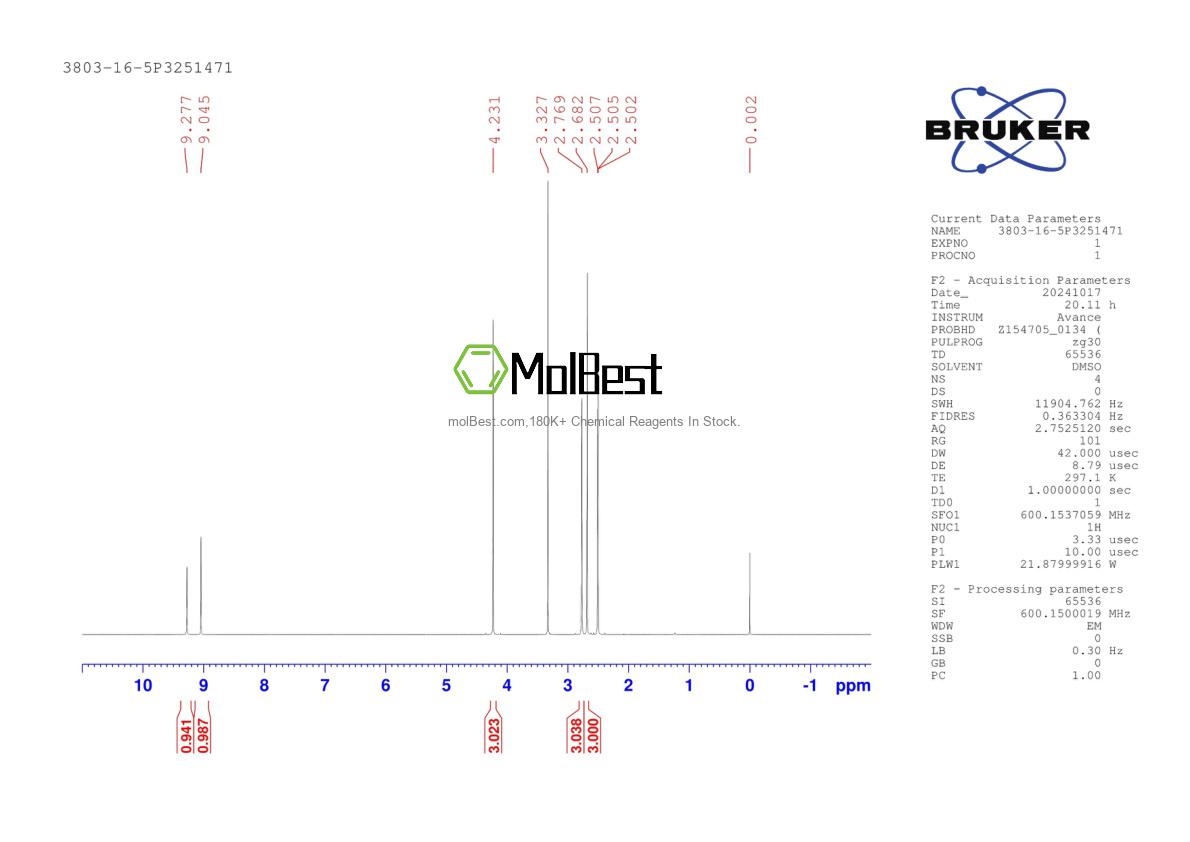 3803-16-5 fiziksel numune test spektrumu (NMR)