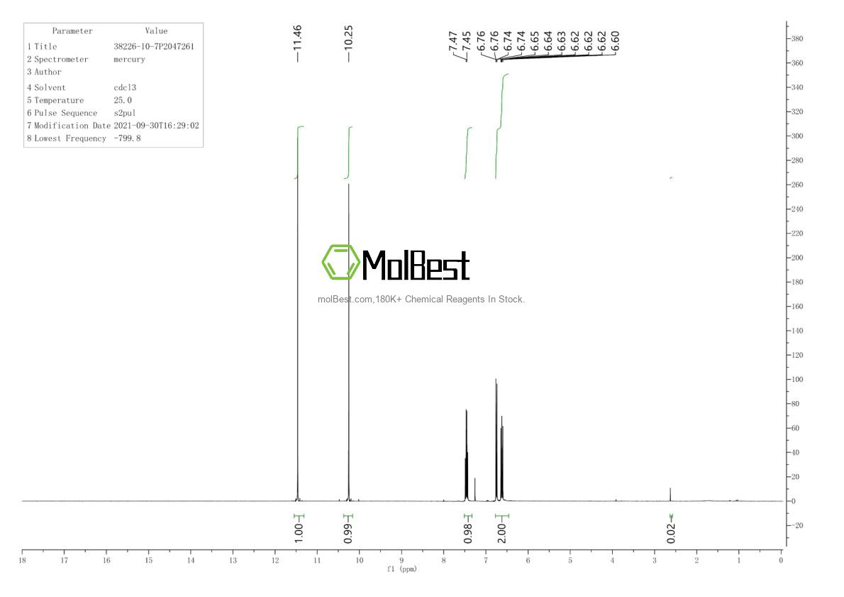 Spektrum pengujian sampel fisik (NMR) 38226-10-7
