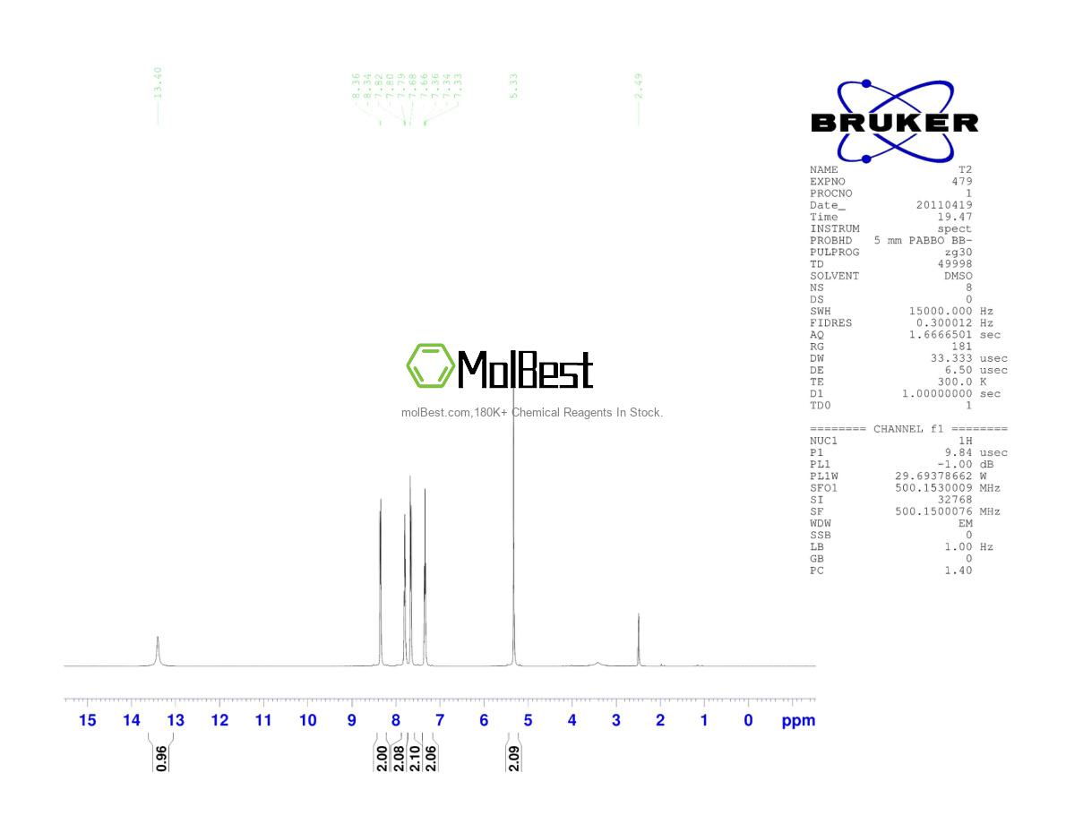 Espectro de teste de amostra física (NMR) de 38609-97-1
