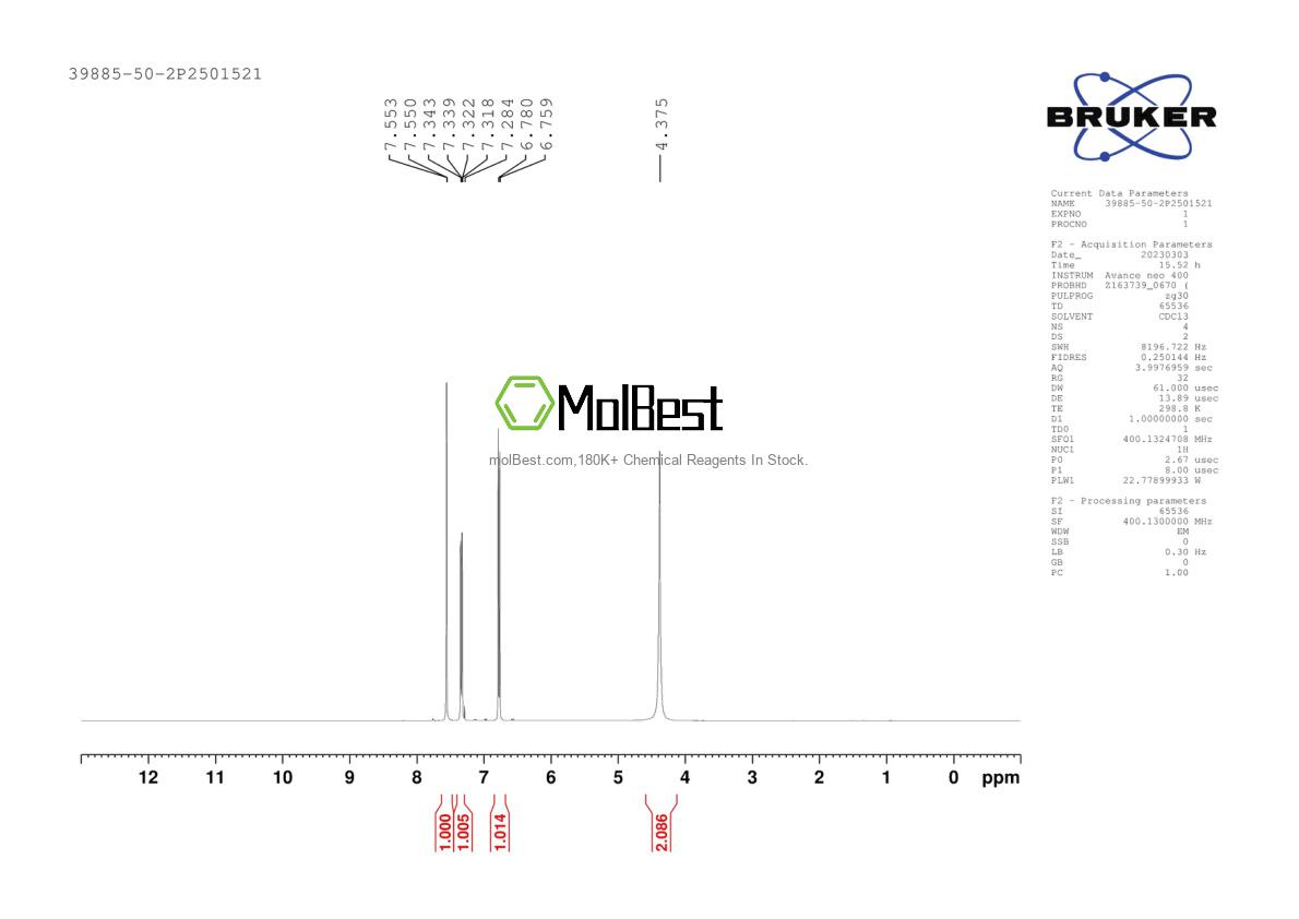 Physical sample testing spectrum (NMR) of 39885-50-2