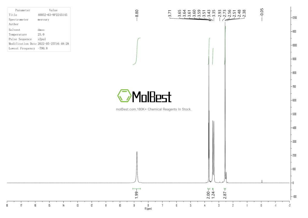 40052-63-9 fiziksel numune test spektrumu (NMR)