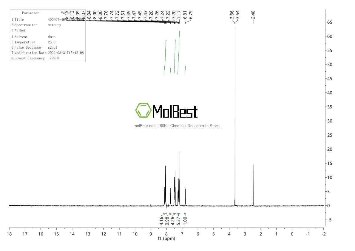 400607-46-7 fiziksel numune test spektrumu (NMR)