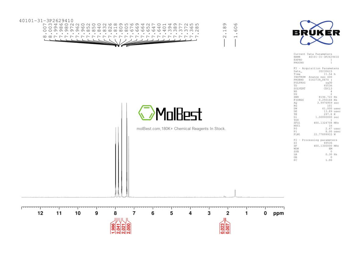 40101-31-3 fiziksel numune test spektrumu (NMR)
