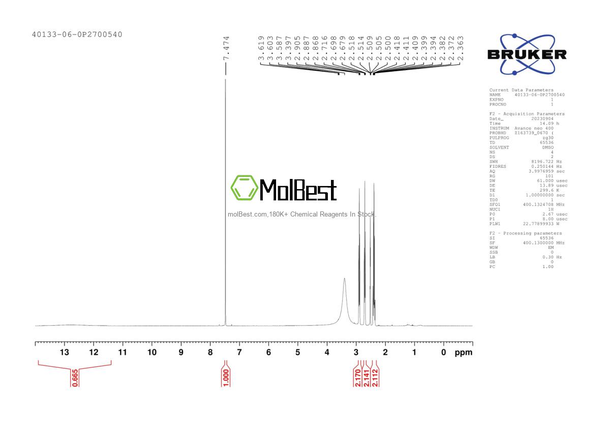 40133-06-0 fiziksel numune test spektrumu (NMR)
