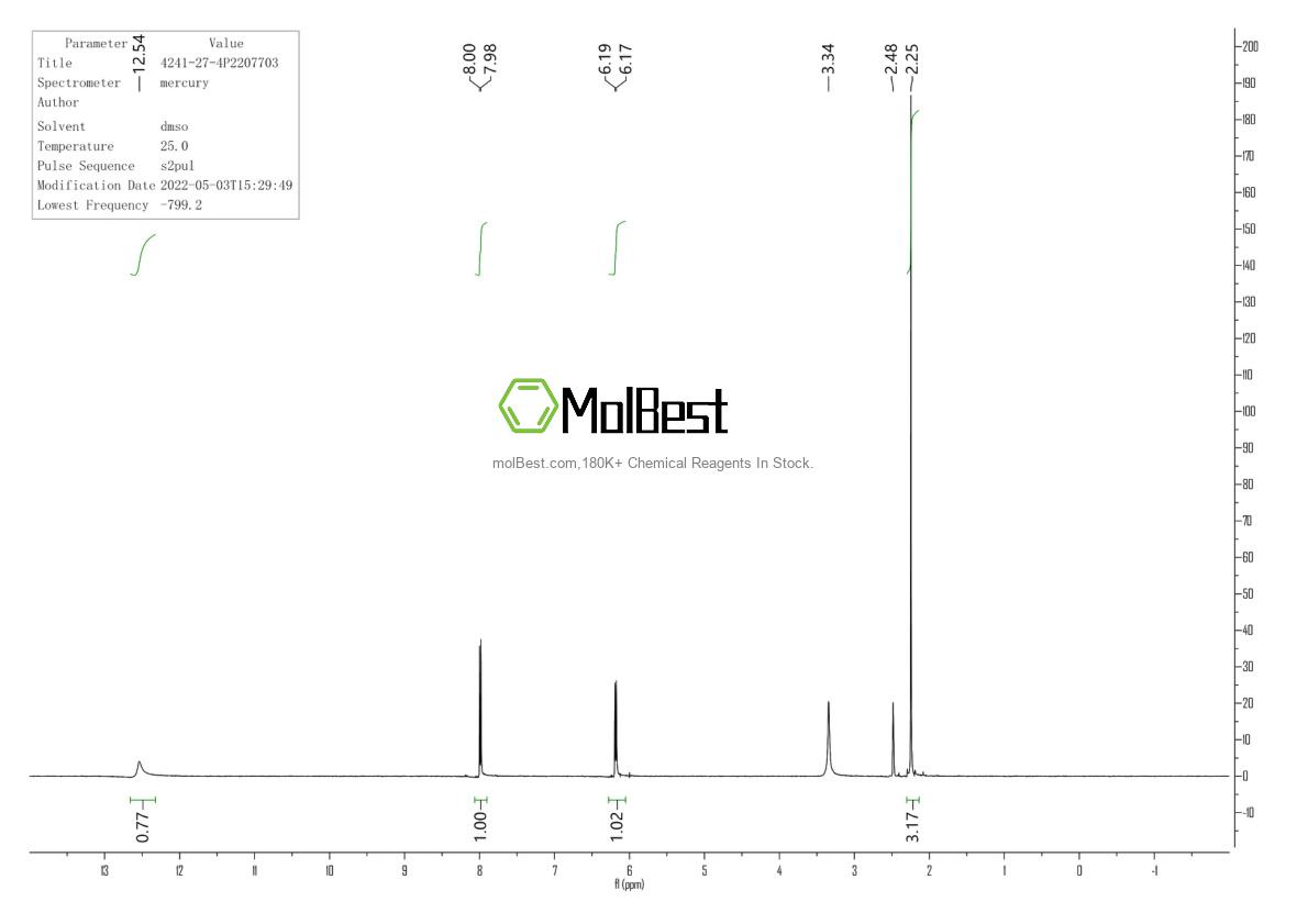 Physical sample testing spectrum (NMR) of 4241-27-4