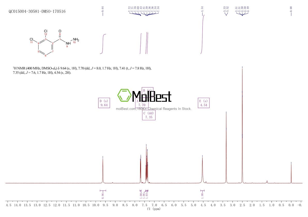 Espectro de teste de amostra física (NMR) de 438197-19-4
