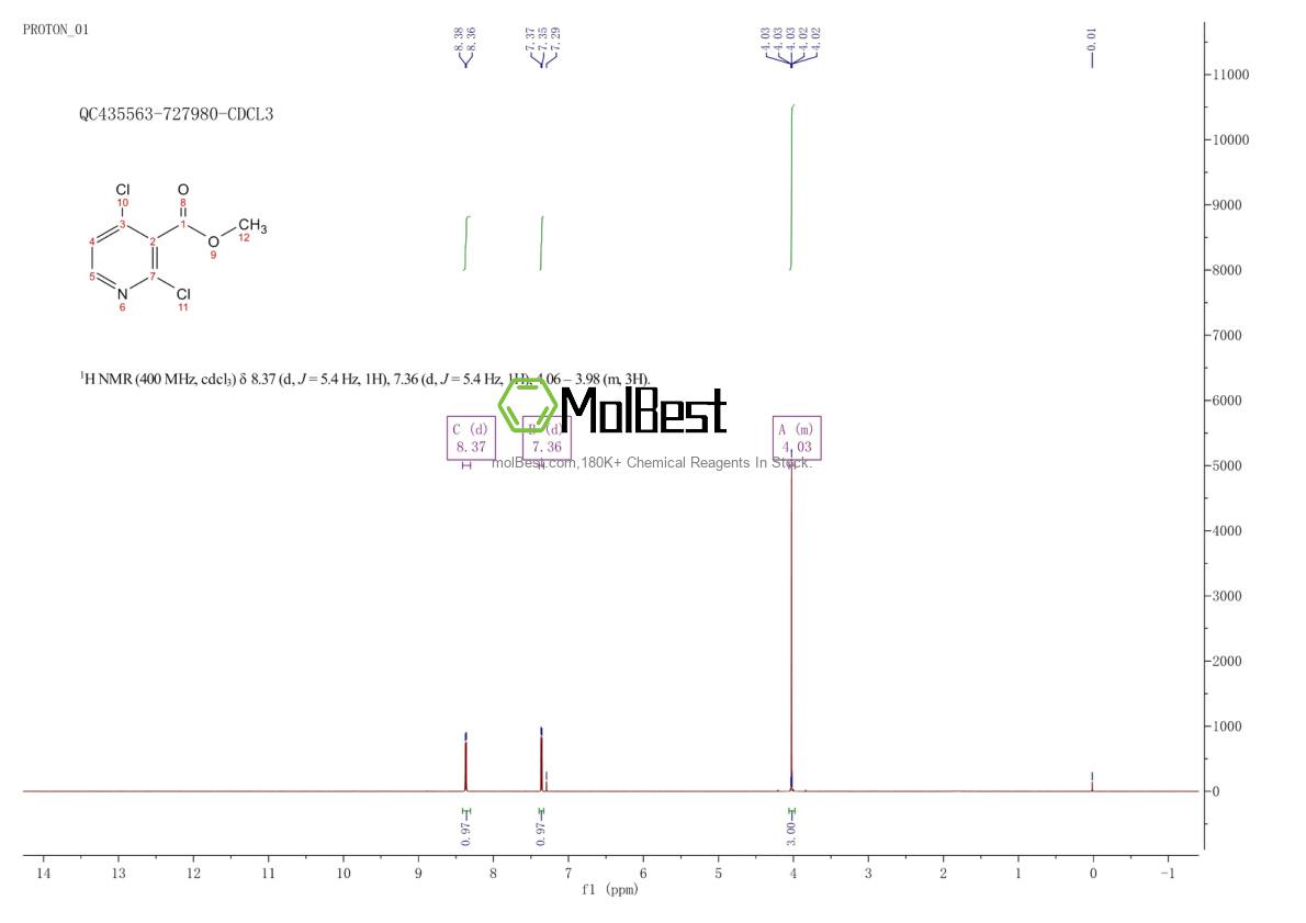 Physical sample testing spectrum (NMR) of 442903-28-8