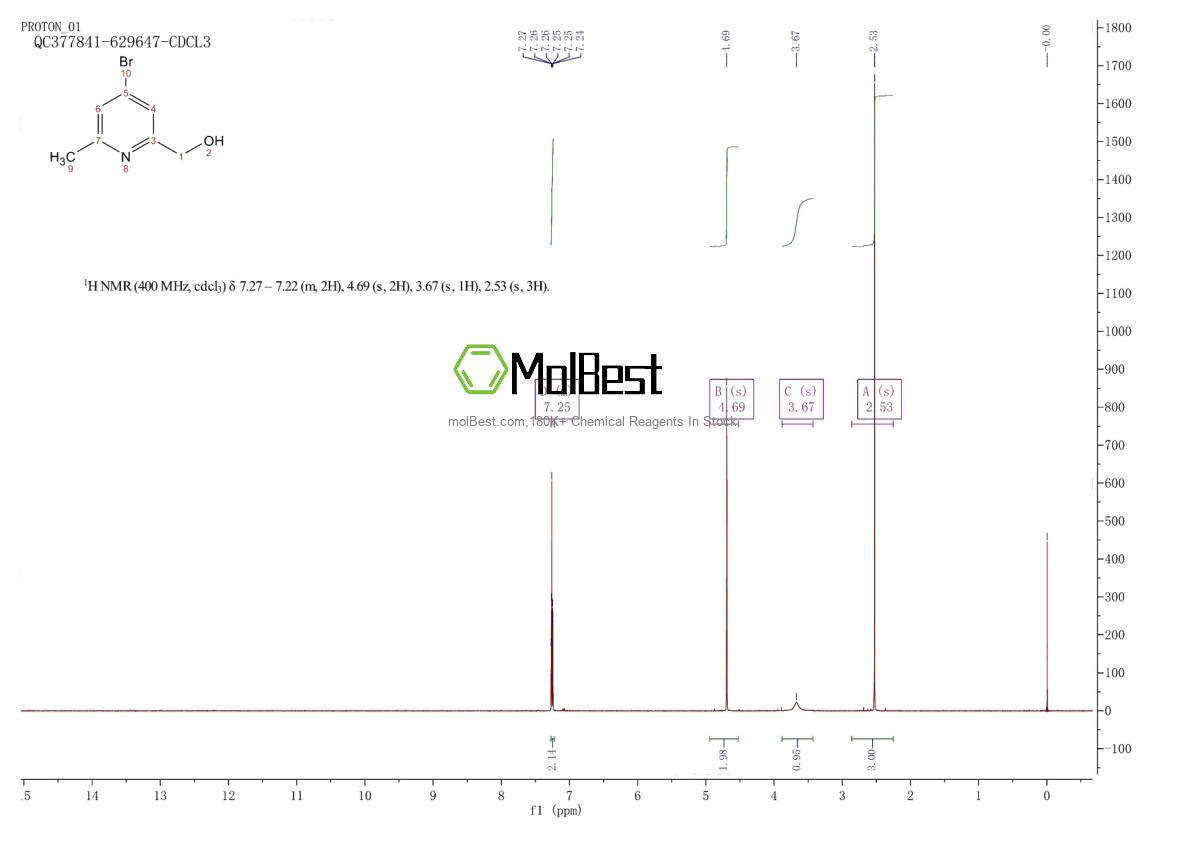 Physical sample testing spectrum (NMR) of 448906-60-3
