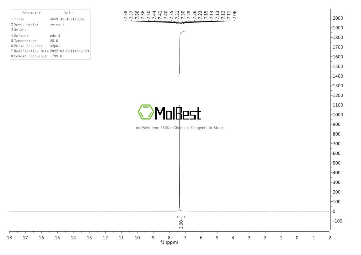 Physical sample testing spectrum (NMR) of 4659-45-4