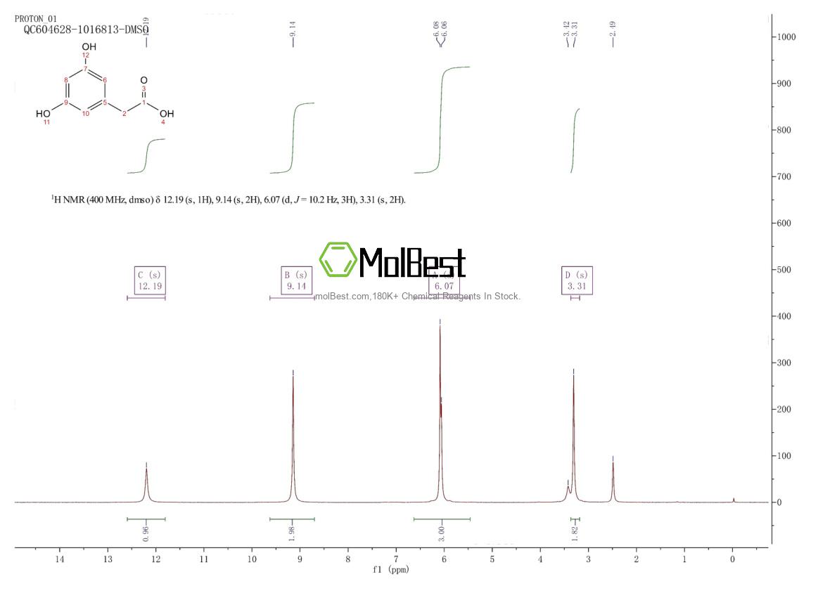 Espectro de teste de amostra física (NMR) de 4670-09-1