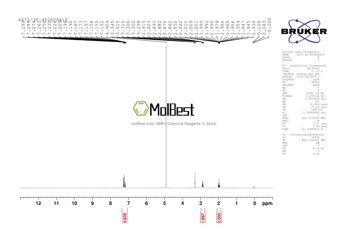 4672-30-4 fiziksel numune test spektrumu (NMR)