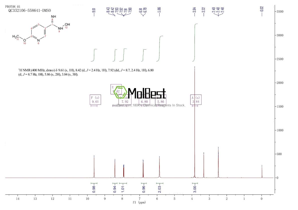Spektrum pengujian sampel fisik (NMR) 478490-01-6