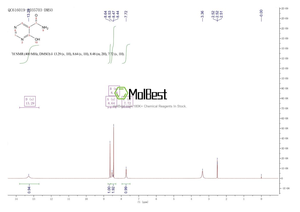 Spektrum pengujian sampel fisik (NMR) 4786-53-2