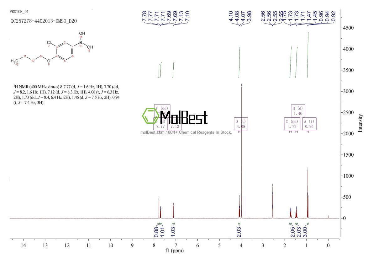 Physical sample testing spectrum (NMR) of 480438-55-9
