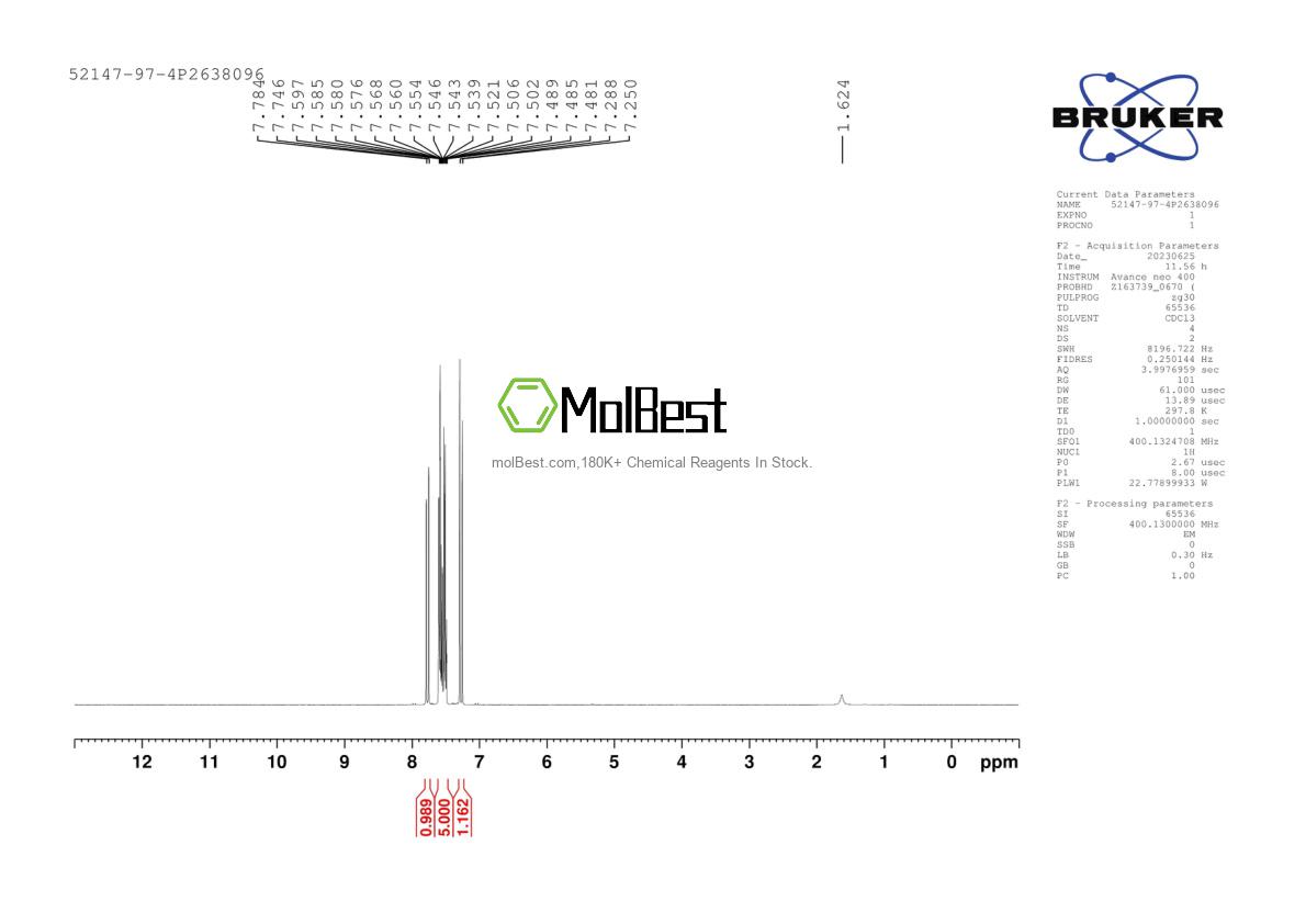 Physical sample testing spectrum (NMR) of 52147-97-4