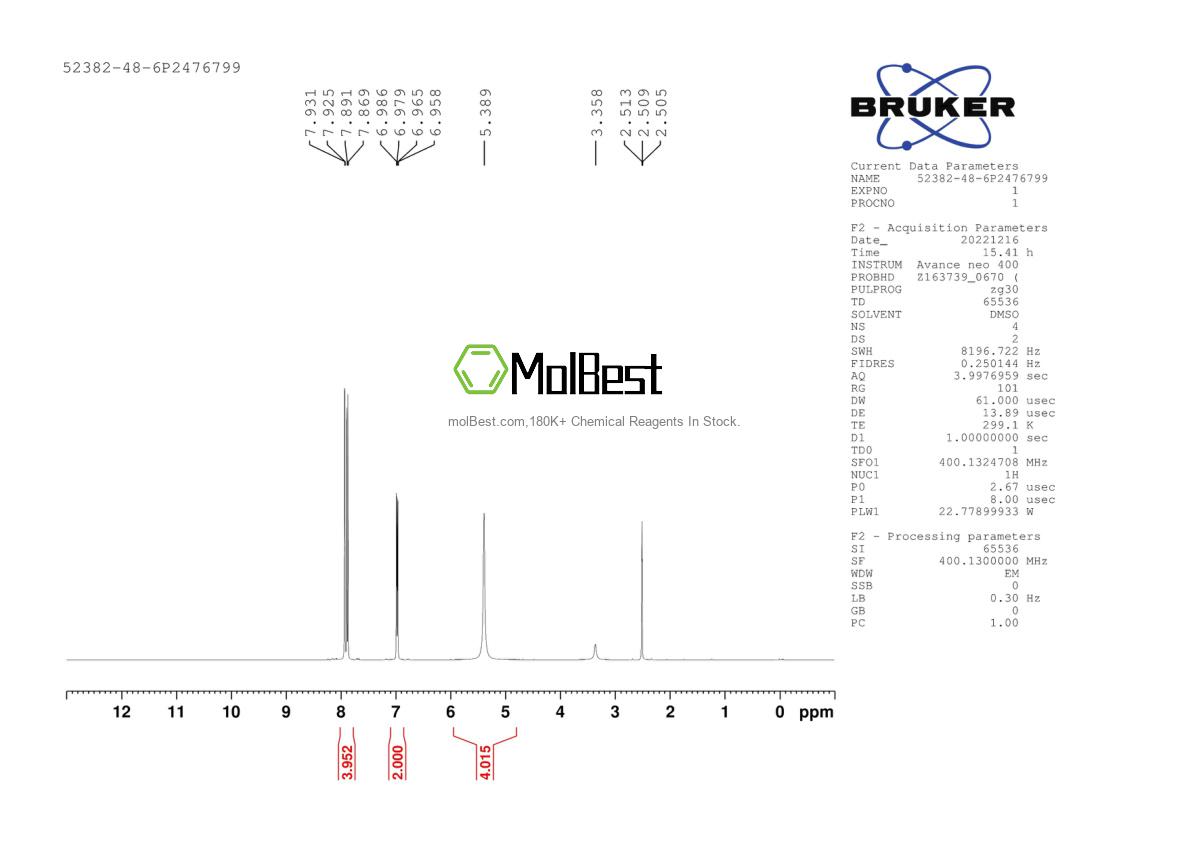 52382-48-6 fiziksel numune test spektrumu (NMR)