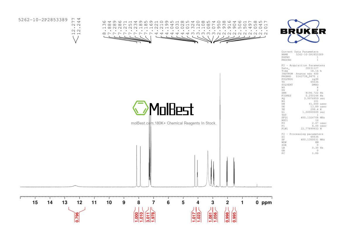 Physical sample testing spectrum (NMR) of 5262-10-2