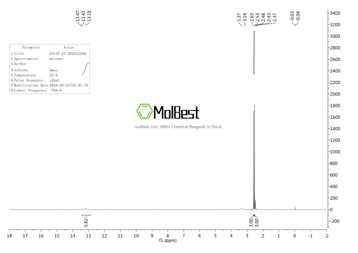 Physical sample testing spectrum (NMR) of 53137-27-2