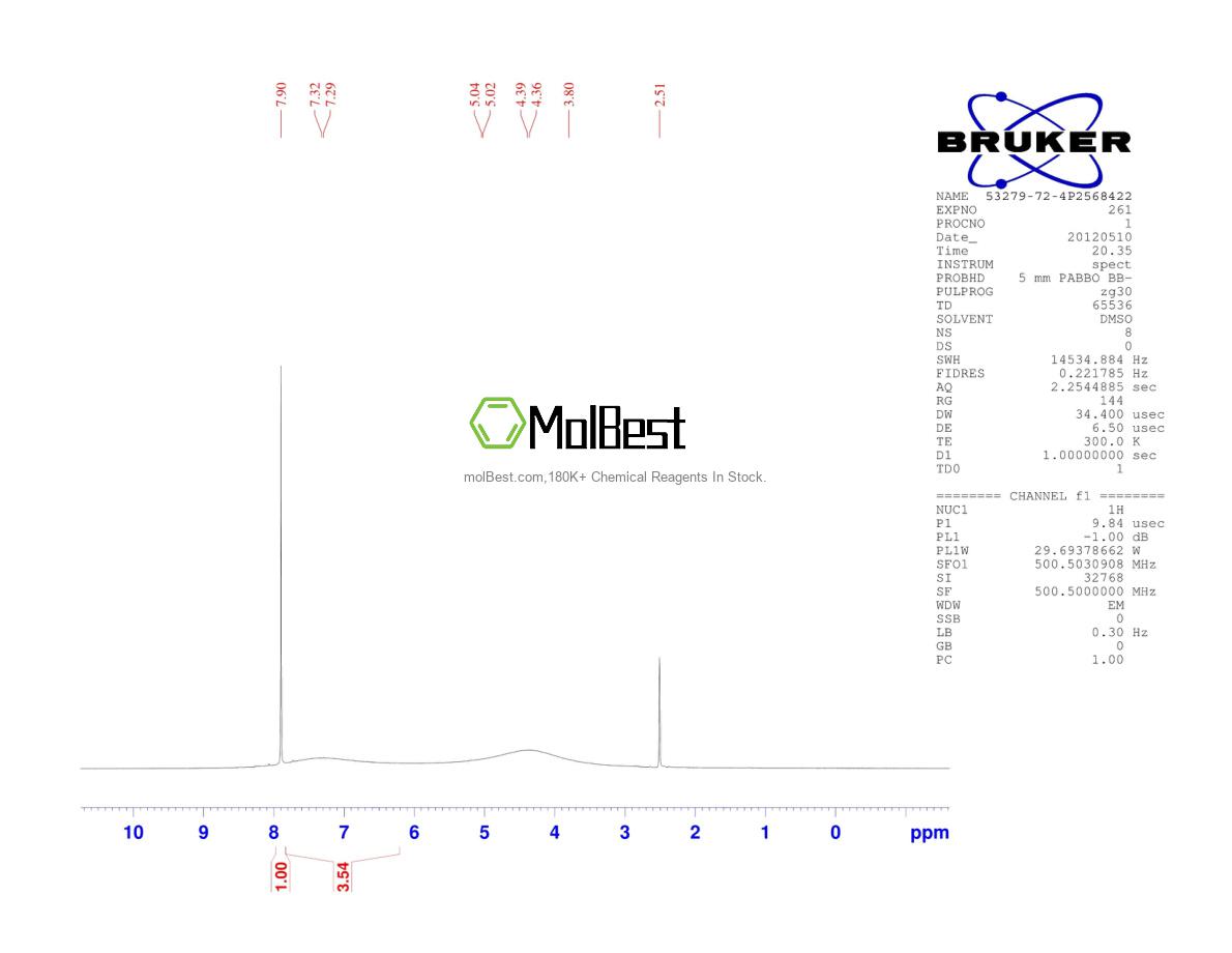53279-72-4 fiziksel numune test spektrumu (NMR)