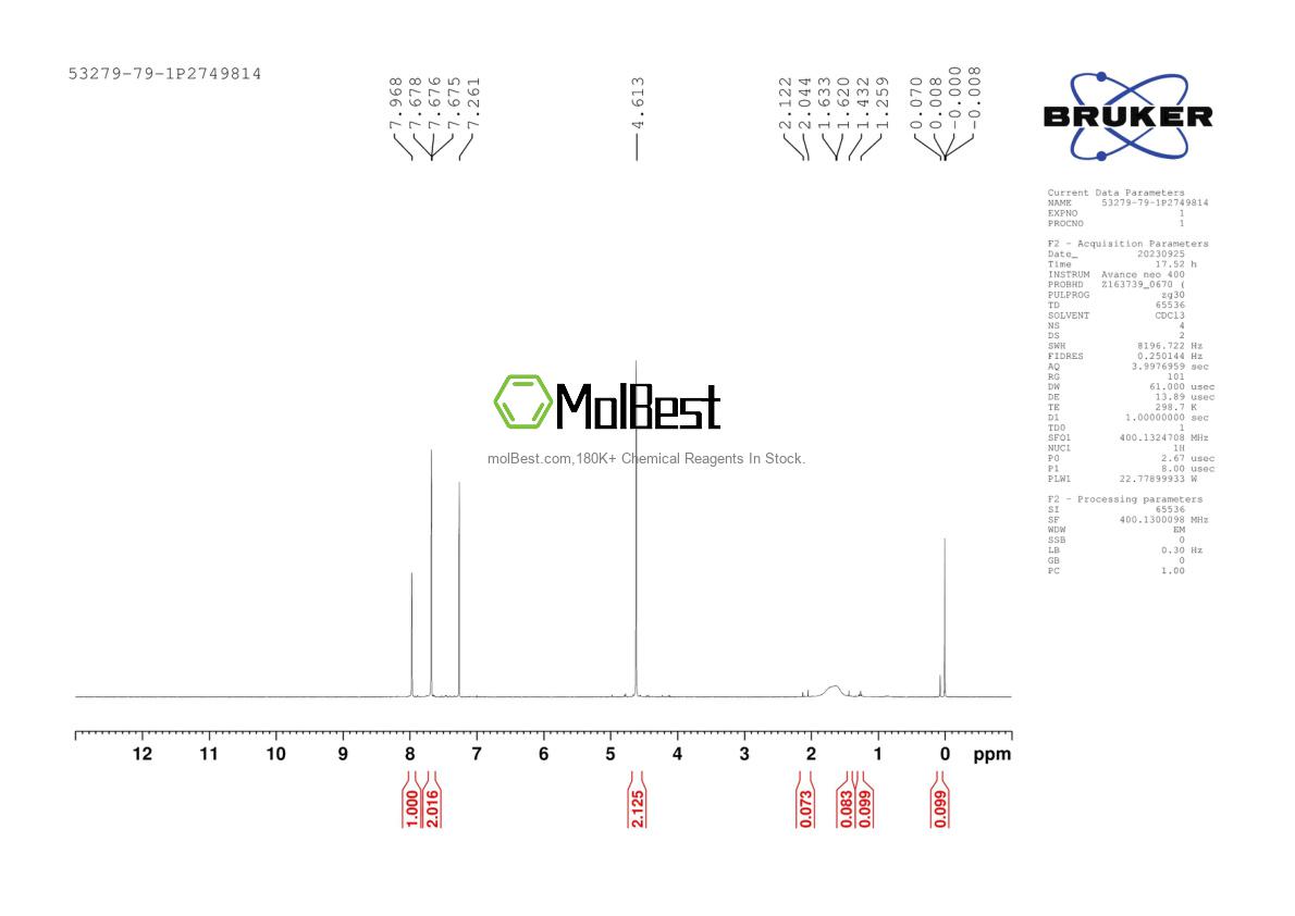 53279-79-1 fiziksel numune test spektrumu (NMR)