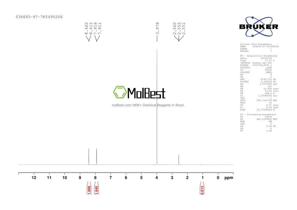 536693-97-7 fiziksel numune test spektrumu (NMR)