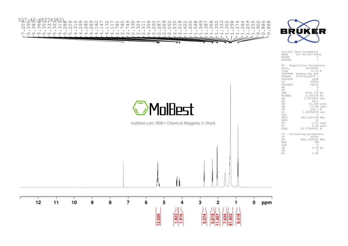 537-40-6 fiziksel numune test spektrumu (NMR)
