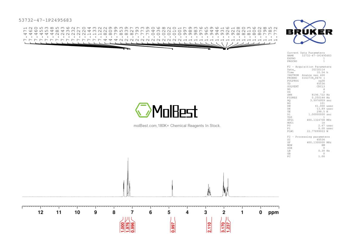 53732-47-1 fiziksel numune test spektrumu (NMR)
