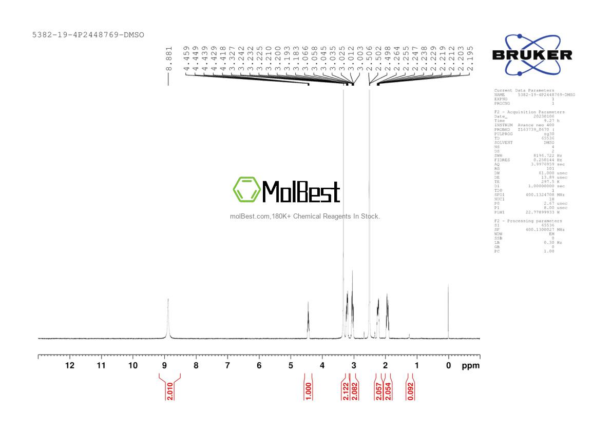 Physical sample testing spectrum (NMR) of 5382-19-4