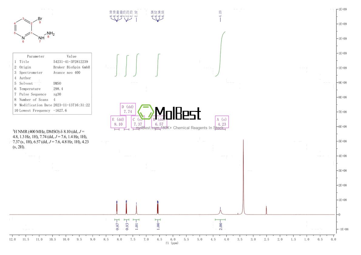 Physical sample testing spectrum (NMR) of 54231-41-3