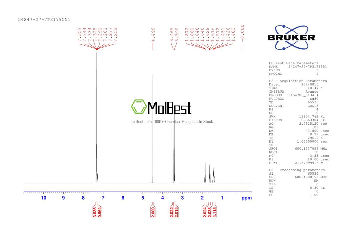 Spektrum pengujian sampel fisik (NMR) 54247-27-7