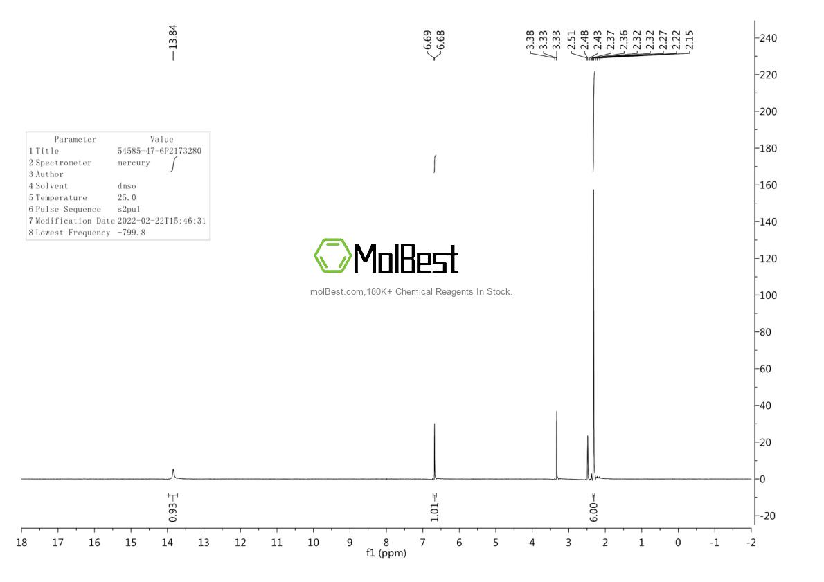 Physical sample testing spectrum (NMR) of 54585-47-6
