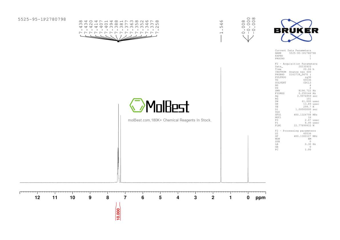 5525-95-1 fiziksel numune test spektrumu (NMR)