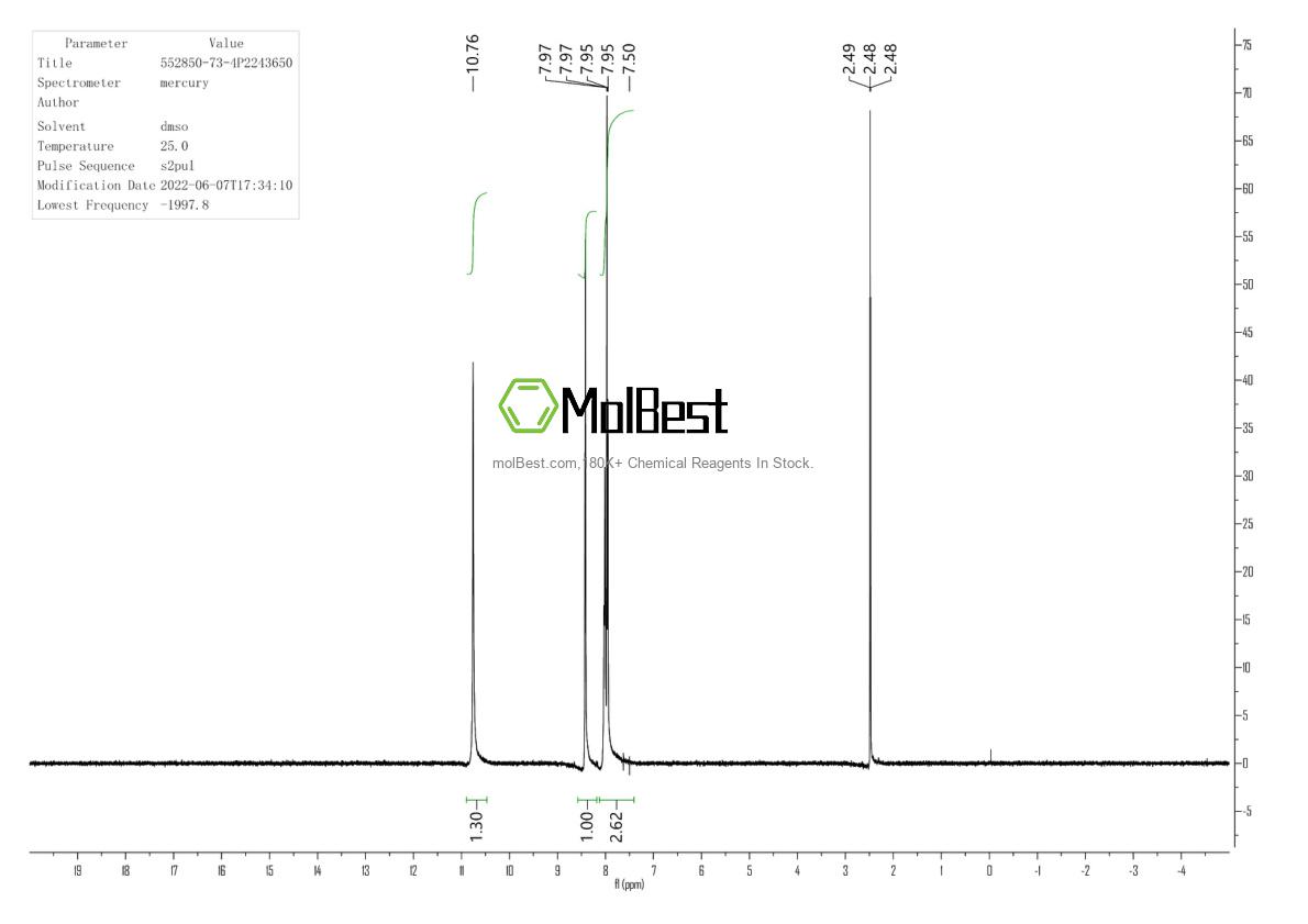 552850-73-4 fiziksel numune test spektrumu (NMR)