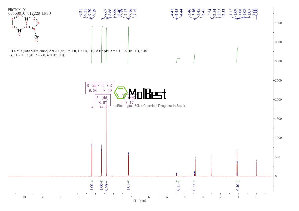 Physical sample testing spectrum (NMR) of 55405-67-9